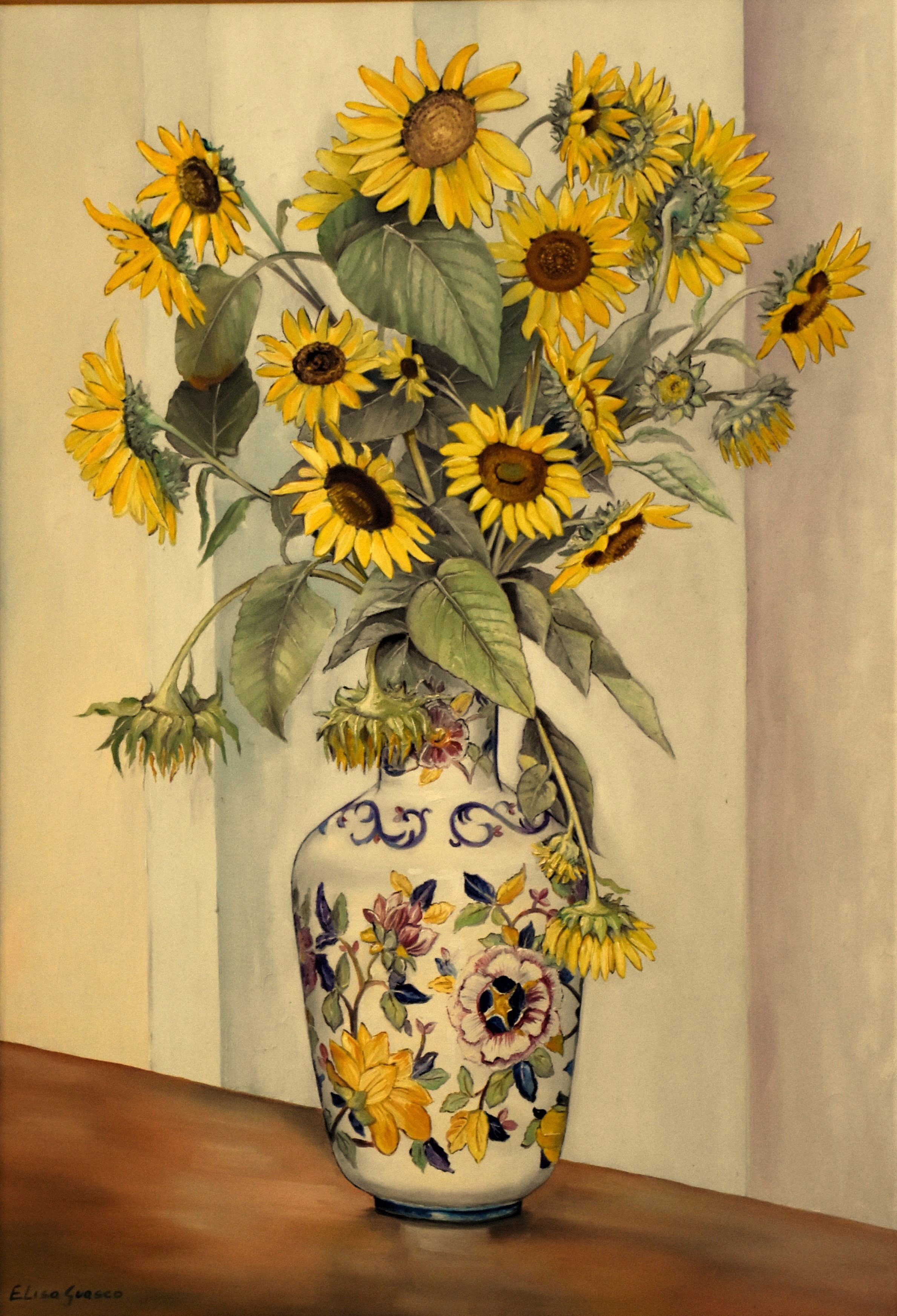 VASO CON GIRASOLI RINATI